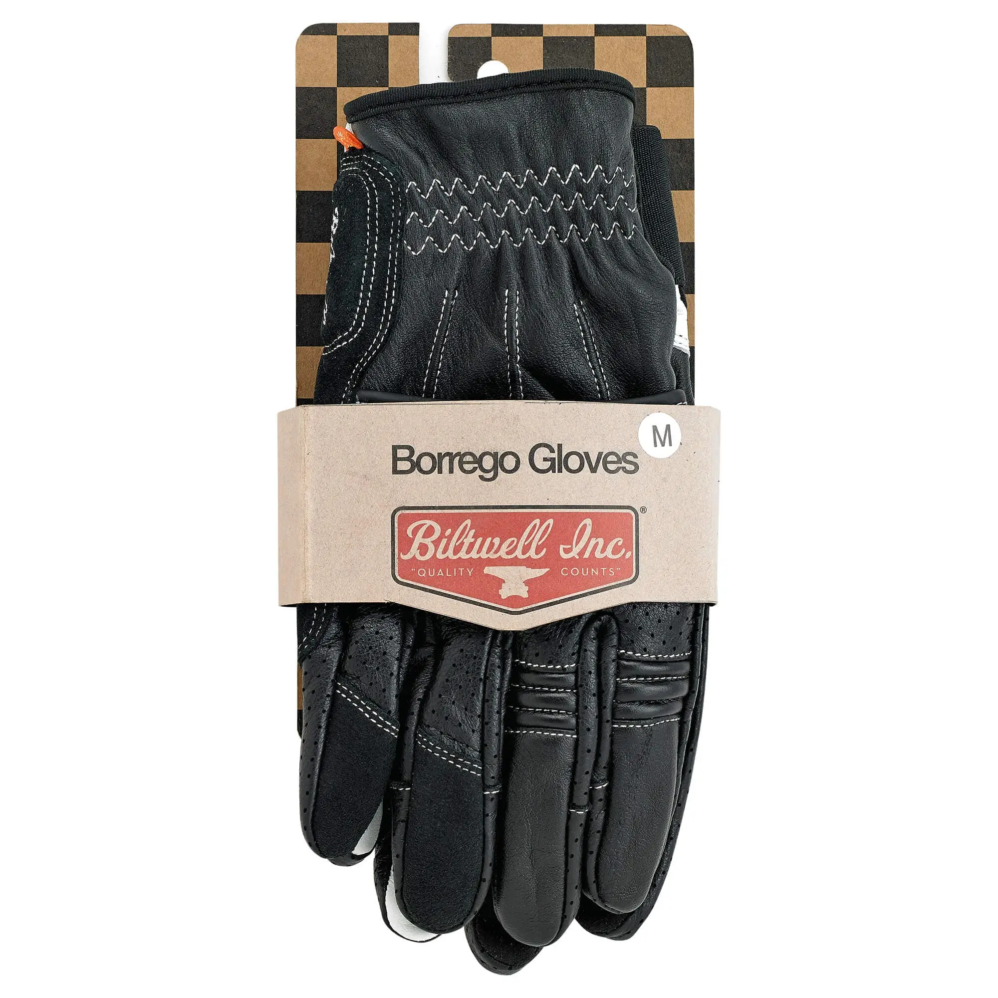 Biltwell Boreggo Gloves - Black/Cement - Image 2