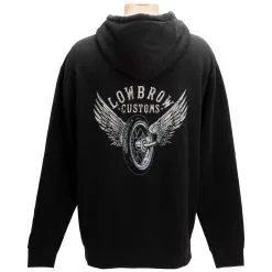 Lowbrow Customs Winged Wheel Pullover Hooded Sweatshirt