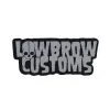 Lowbrow Customs Logo Sticker - Black/Grey