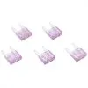 Cycle Standard Blade Type LED Detector Mini Fuse 5-Pack - Violet 3 Amp