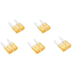 Cycle Standard Blade Type LED Detector Mini Fuse 5-Pack - Tan 5 Amp