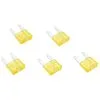 Cycle Standard Blade Type LED Detector Mini Fuse 5-Pack - Yellow 20 Amp