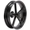 Led Sled Customs Round Spoke Invader 16 X 3.5 Dual Flange Rear Wheel - Gloss Black