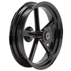 Led Sled Customs Round Spoke Invader 16 X 3.5 Dual Flange Rear Wheel - Gloss Black