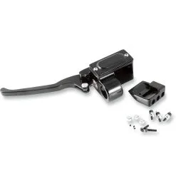 GMA Engineering 1 Inch Clutch Master Cylinder Assembly With Switches - Black - 9/16 Inch Bore