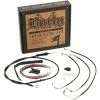 Burly Brand Complete Handlebar Cable/Brake Line Kit For 13" Ape Hanger Handlebars 17-20 FLHTCU/L FLHTK/L FLHX/S W/ ABS