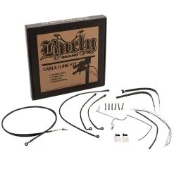 Burly Brand Complete Handlebar Cable/Brake Line Kit For 16" Ape Hanger Handlebars 16 FLTRU 15-16 FLTRX/FLTRXS W/ ABS