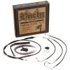 Burly Brand Complete Handlebar Cable/Brake Line Kit For 13" Ape Hanger Handlebars 14-15 FLHX/FLHT/C/U W/o ABS