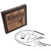 Burly Brand Complete Handlebar Cable/Brake Line Kit For 14" T-Bar Handlebars 18-20 FLSB/FXSB/FXBR/S/FXLR W/ ABS