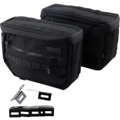 Thrashin Supply Co. Essential Saddlebags - Black