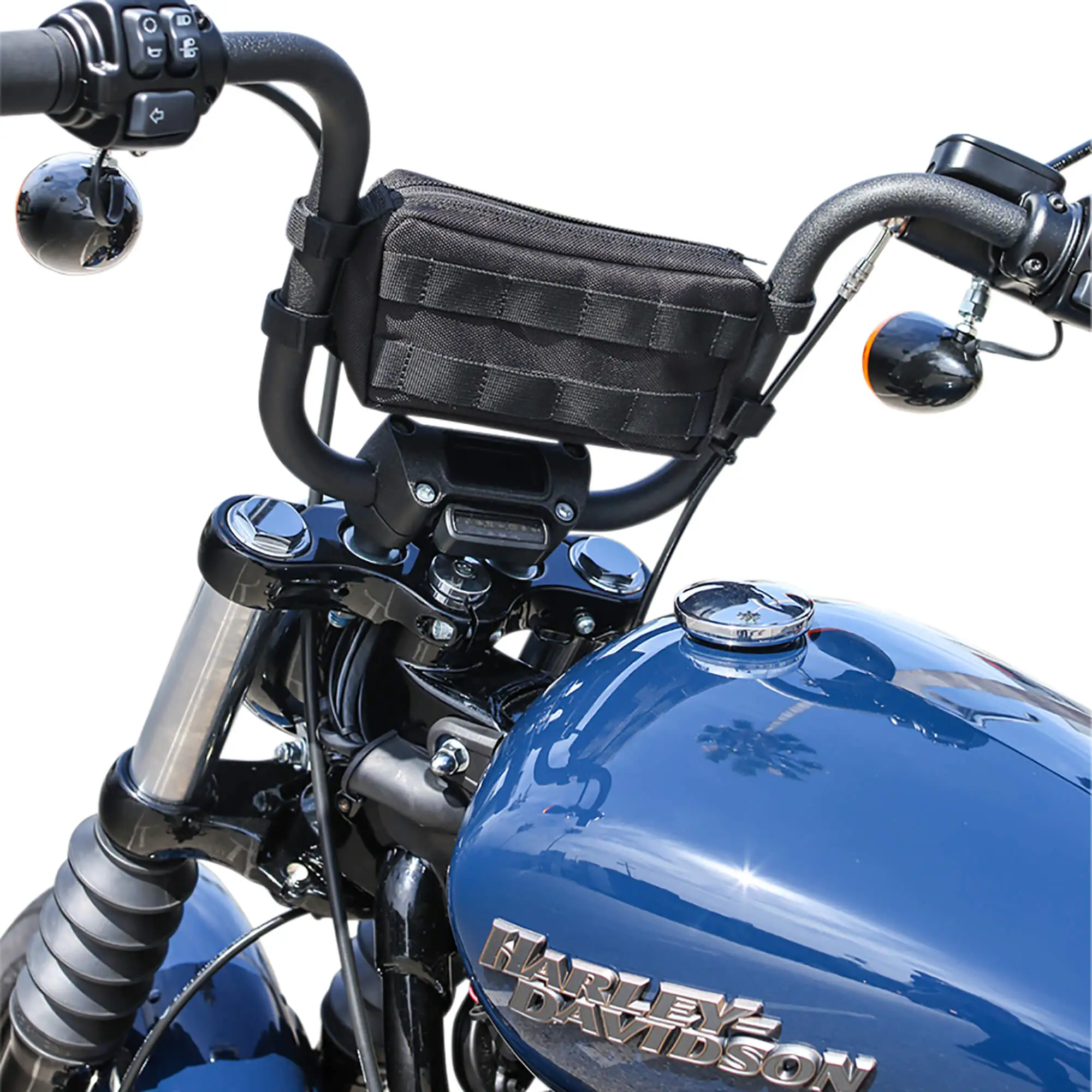 Thrashin Supply Co. Handlebar Utility Bag - Black - Image 5