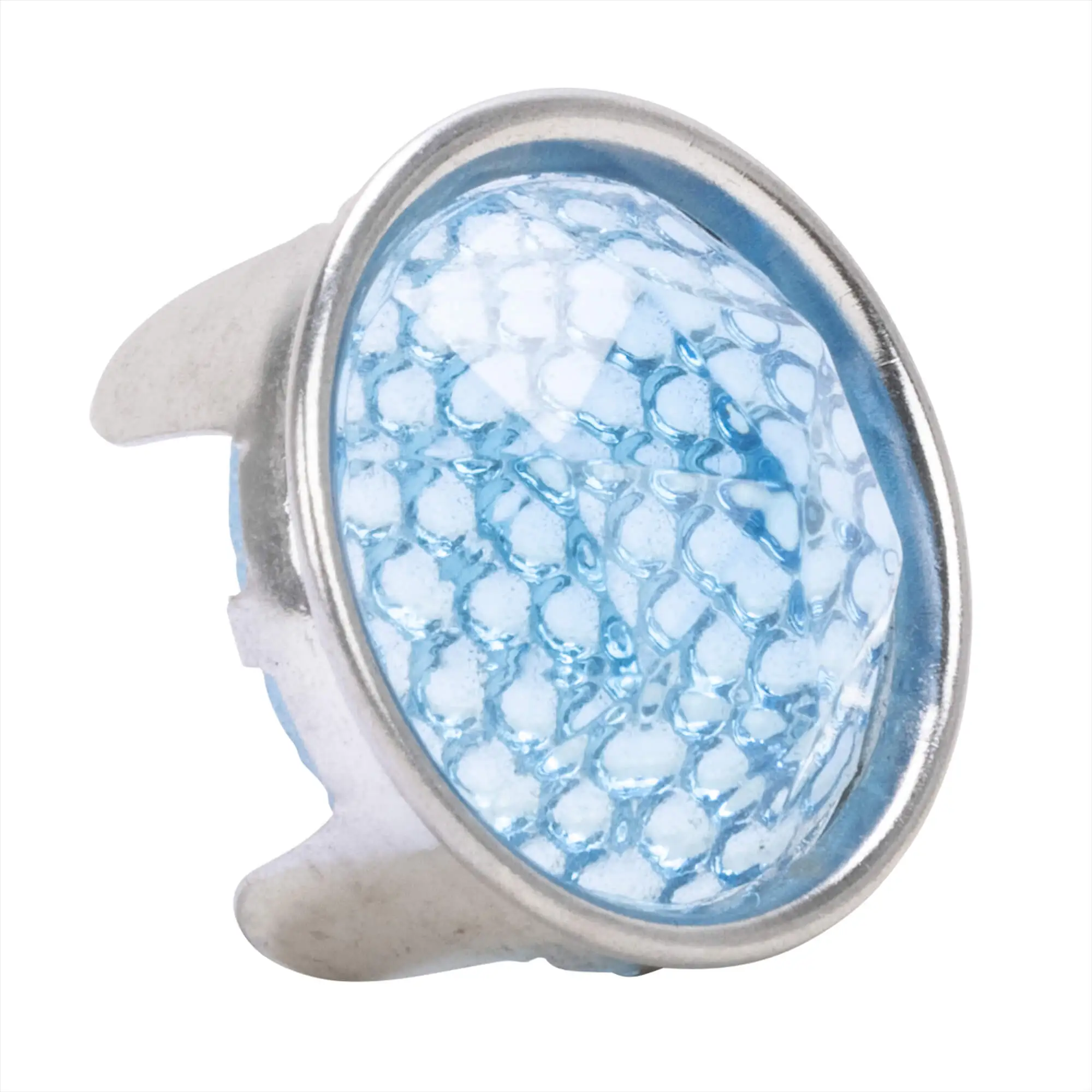 Red Fox Enterprises Prism Cut Glass Dot - Light Blue