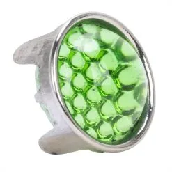 Red Fox Enterprises Smooth Cut Glass Dot - Green