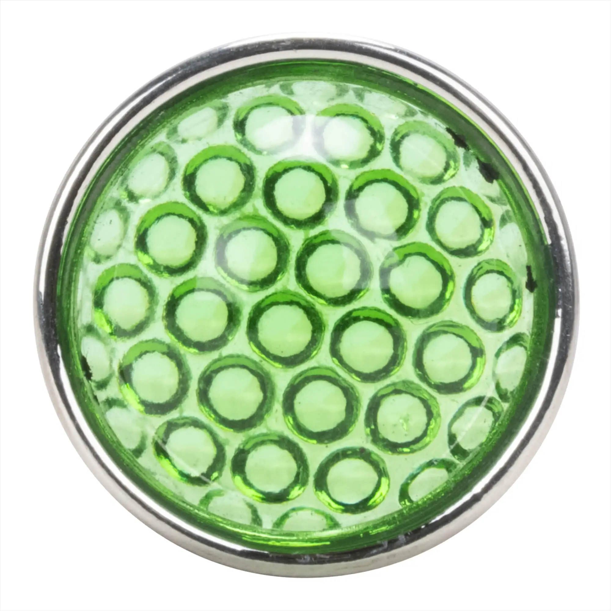 Red Fox Enterprises Smooth Cut Glass Dot - Green - Image 3