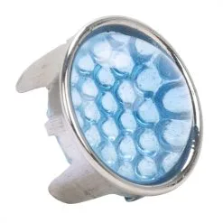 Red Fox Enterprises Smooth Cut Glass Dot - Light Blue