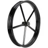 Led Sled Customs Square Spoke Invader 21 X 2.15 Spool Hub Front Wheel - Gloss Black