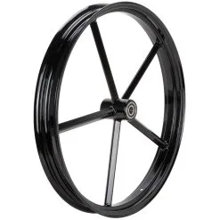 Led Sled Customs Square Spoke Invader 21 X 2.15 Spool Hub Front Wheel - Gloss Black