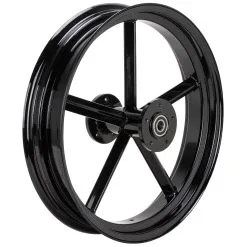 Led Sled Customs Square Spoke Invader 18 X 3.5 Dual Flange Rear Wheel - Gloss Black