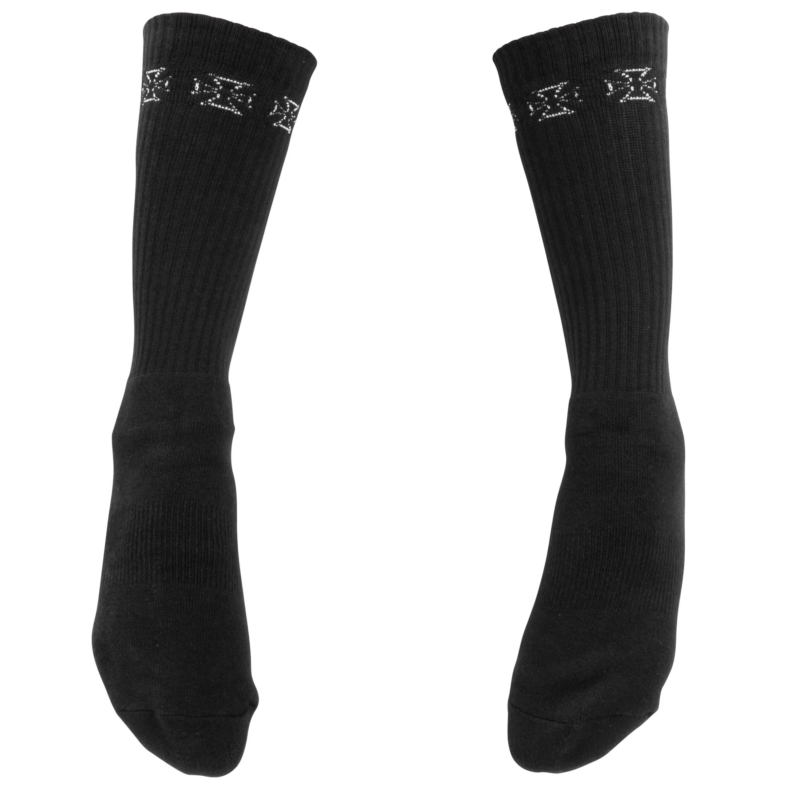 Mooneyes MOON Equipped 6 Iron Cross Socks - Black - Image 2