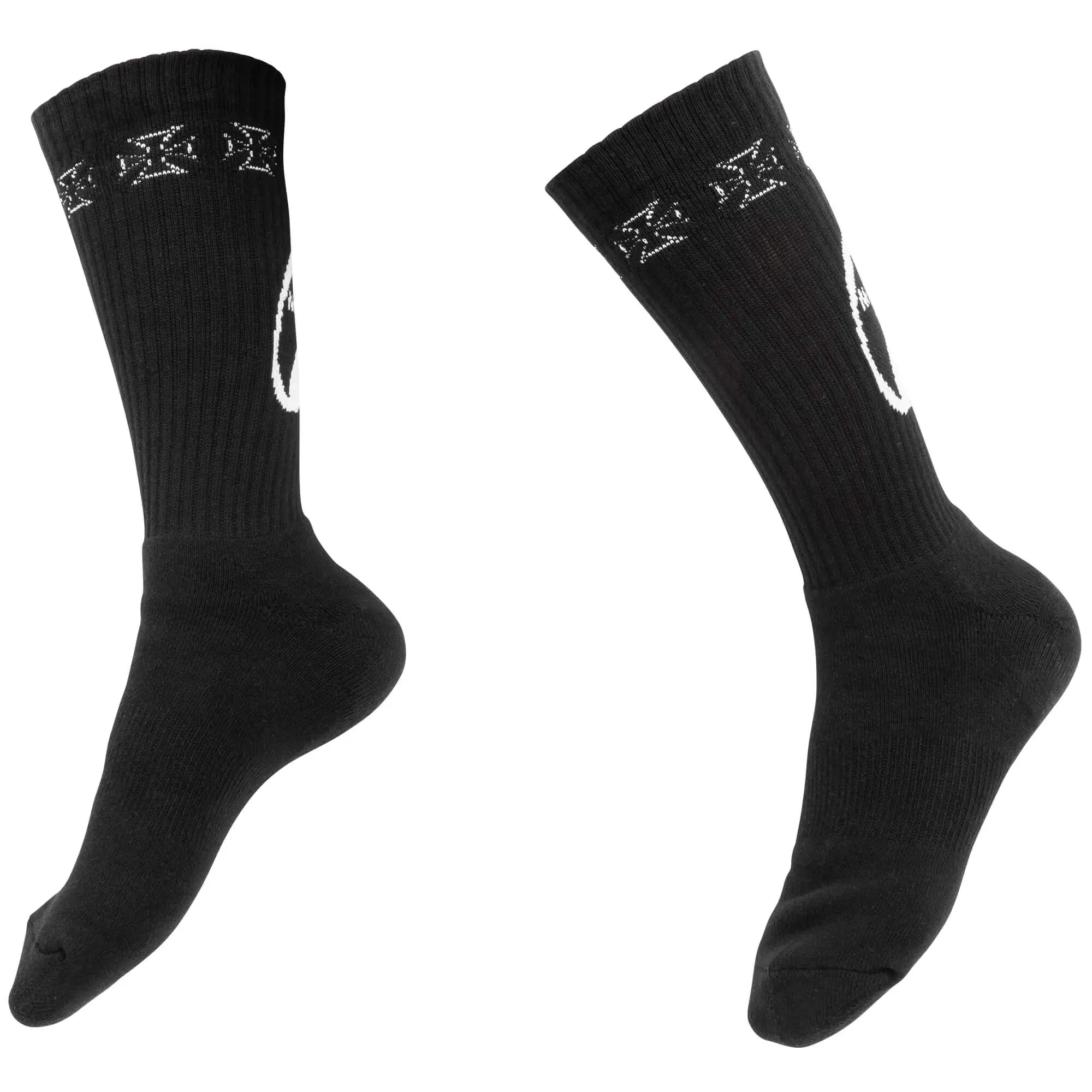 Mooneyes MOON Equipped 6 Iron Cross Socks - Black - Image 5