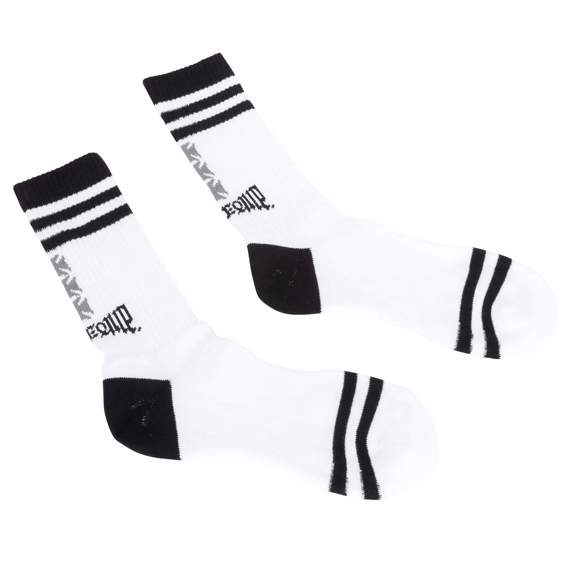Mooneyes MOON Equipped 6 Iron Cross Socks - White - Image 3
