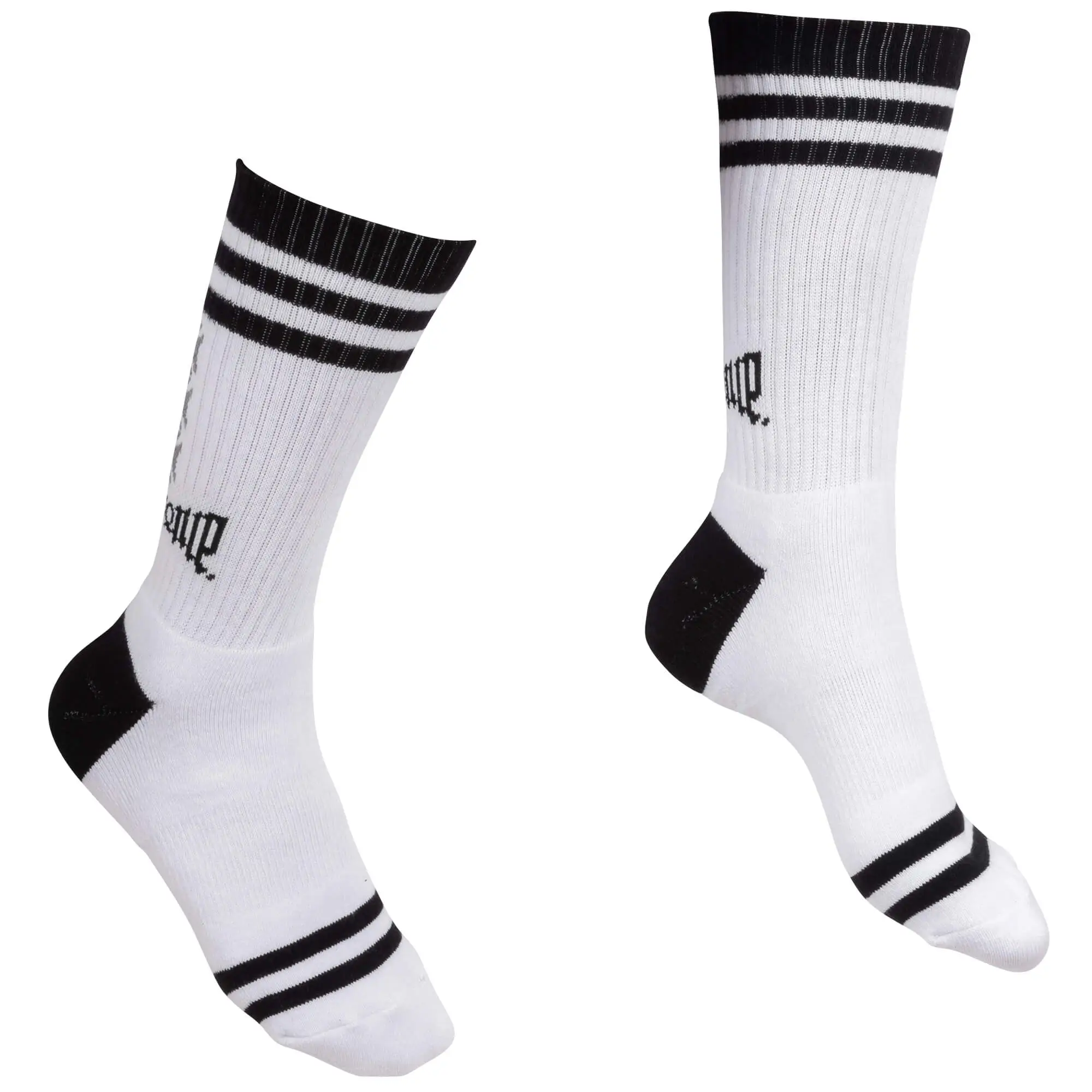 Mooneyes MOON Equipped 6 Iron Cross Socks - White - Image 4