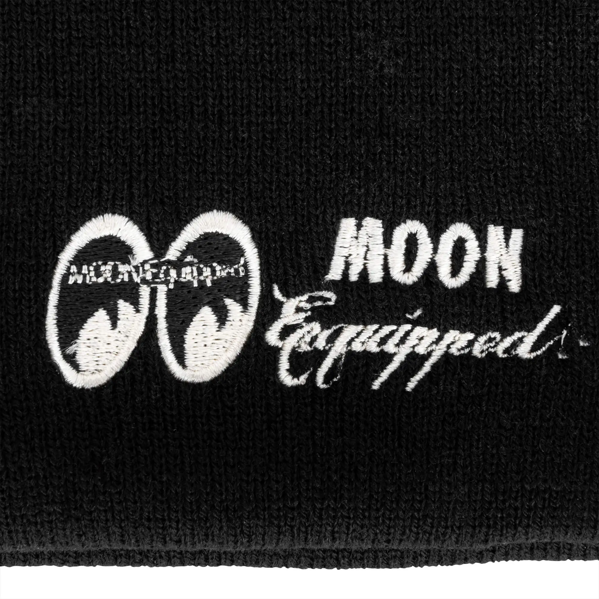 Mooneyes MOON Equipped Embroidered Knit Hat - Black - Image 3