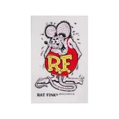 Mooneyes Rat Fink Standing Sticker - Small - Purple
