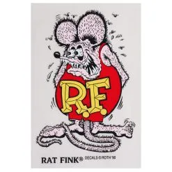 Mooneyes Rat Fink Standing Sticker - Large - Purple