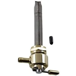 Pingel 22MM Power-Flo Petcock - Round Body - Brass - Inward