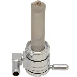 Golan Products Inc. 22MM Click-Slick Petcock - Round Body - Chrome - Forward