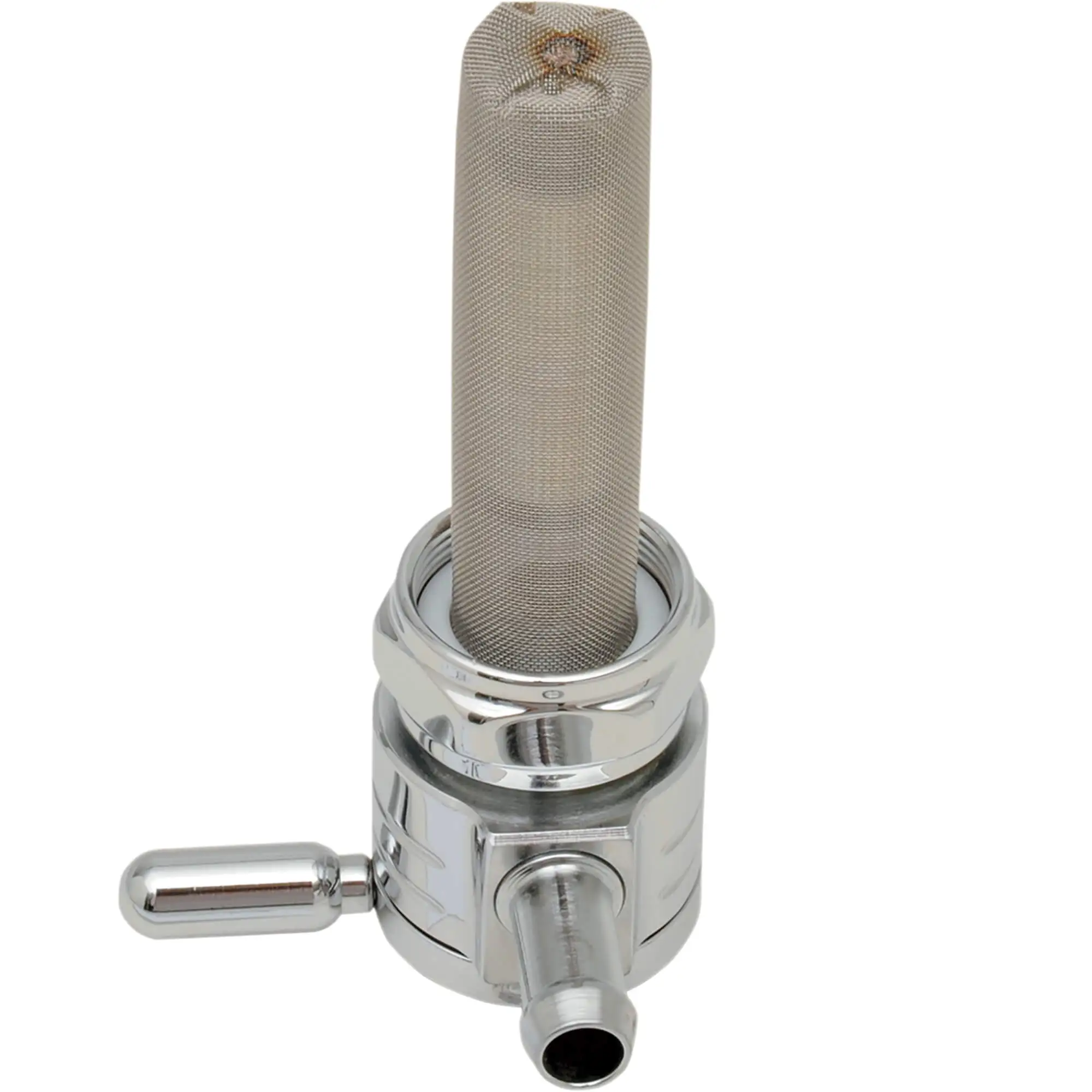 Golan Products Inc. 22MM Click-Slick Petcock - Round Body - Chrome - Inward