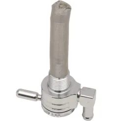 Golan Products Inc. 3/8 Inch NPT Click-Slick Petcock - Round Body - Chrome - Downward