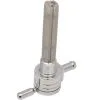 Golan Products Inc. 3/8 Inch NPT Click-Slick Petcock - Round Body - Chrome - Inward