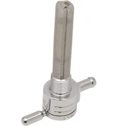 Golan Products Inc. 3/8 Inch NPT Click-Slick Petcock - Round Body - Chrome - Inward