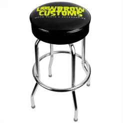 Lowbrow Customs Logo Shop Stool