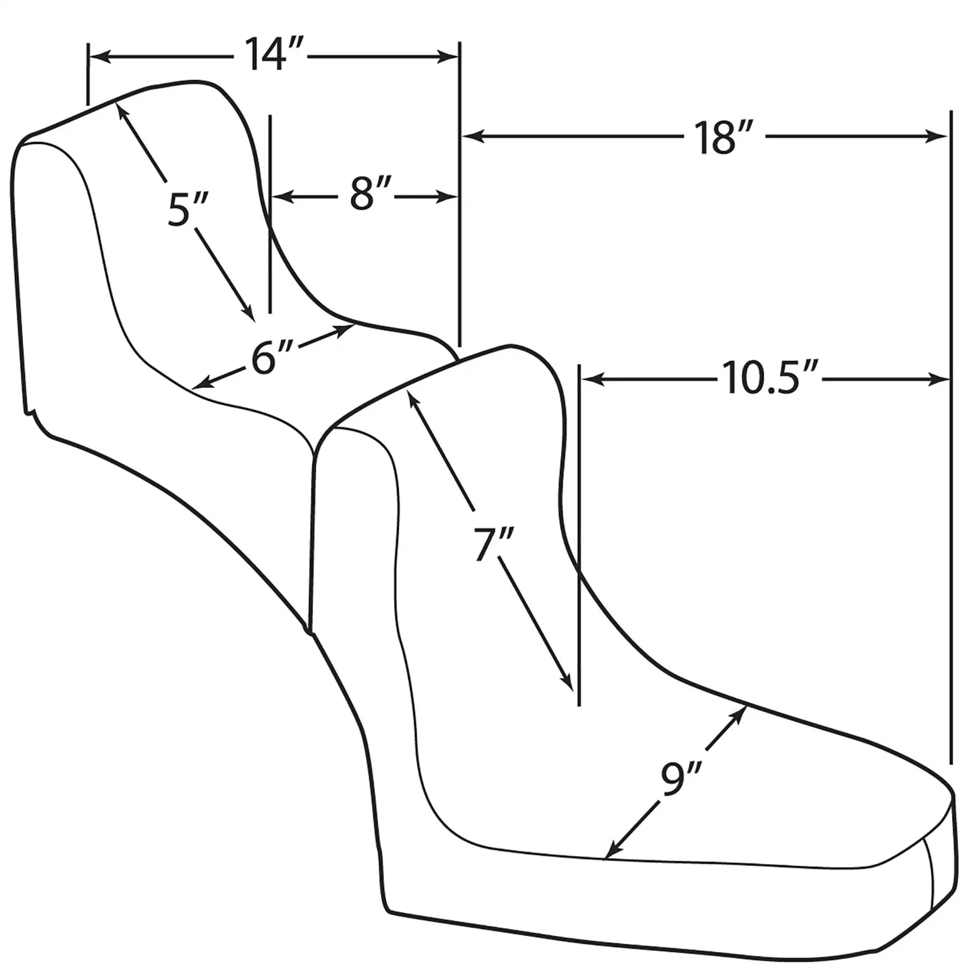 DRAG Specialties High Rear Scorpion Seat Pad - Image 2