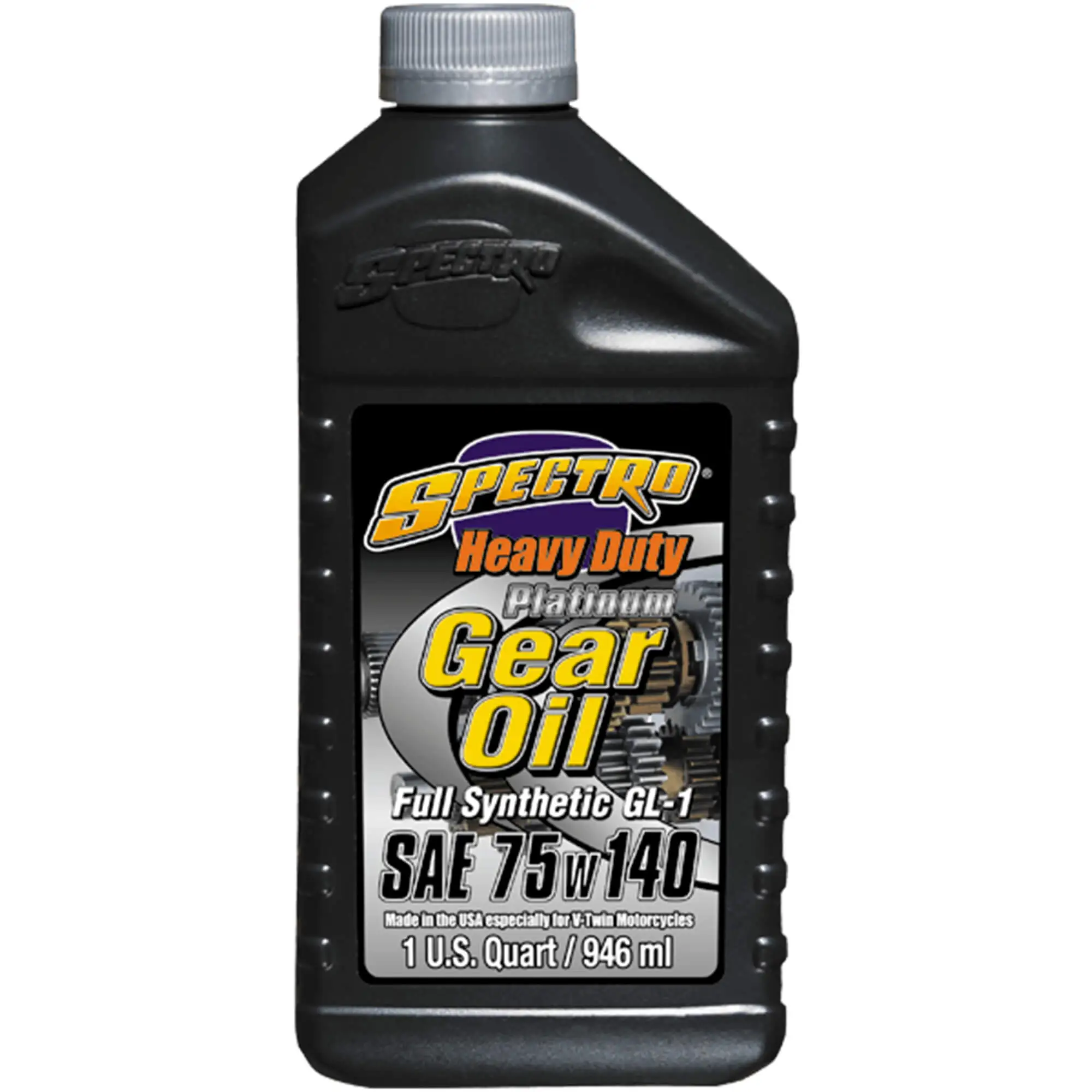 Spectro Oil Heavy Duty Platinum Full Synthetic Gear Oil 75w140 - 1 Qt. Bottle