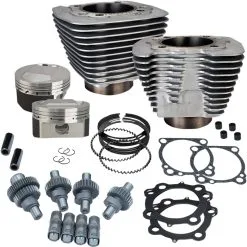 S&S Cycle Hooligan Kit - 1200cc To 1250cc For 2000 - 2021 Harley-Davidson Sportster Models - Silver