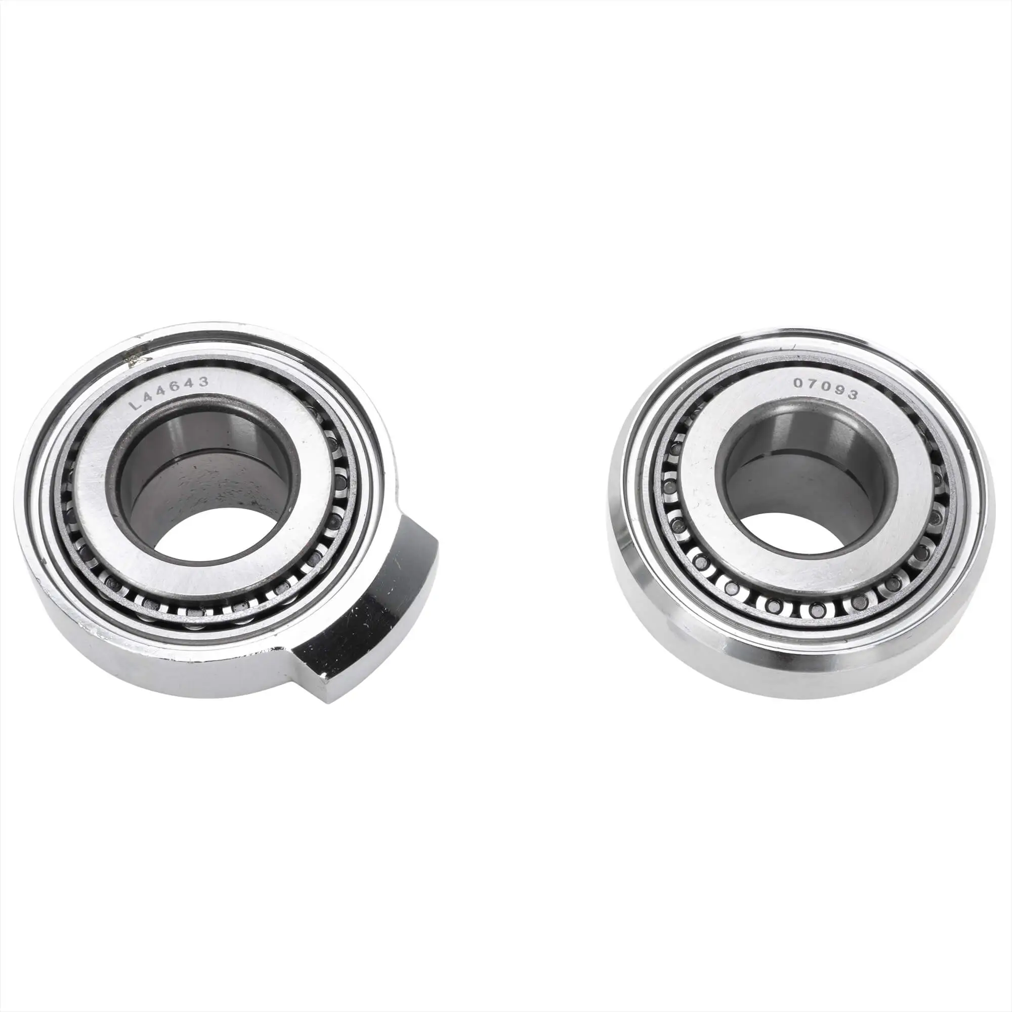 V-Twin Manufacturing Chrome Fork Neck Cup Kit With Fork Stops For Harley-Davidson Big Twins - Image 4