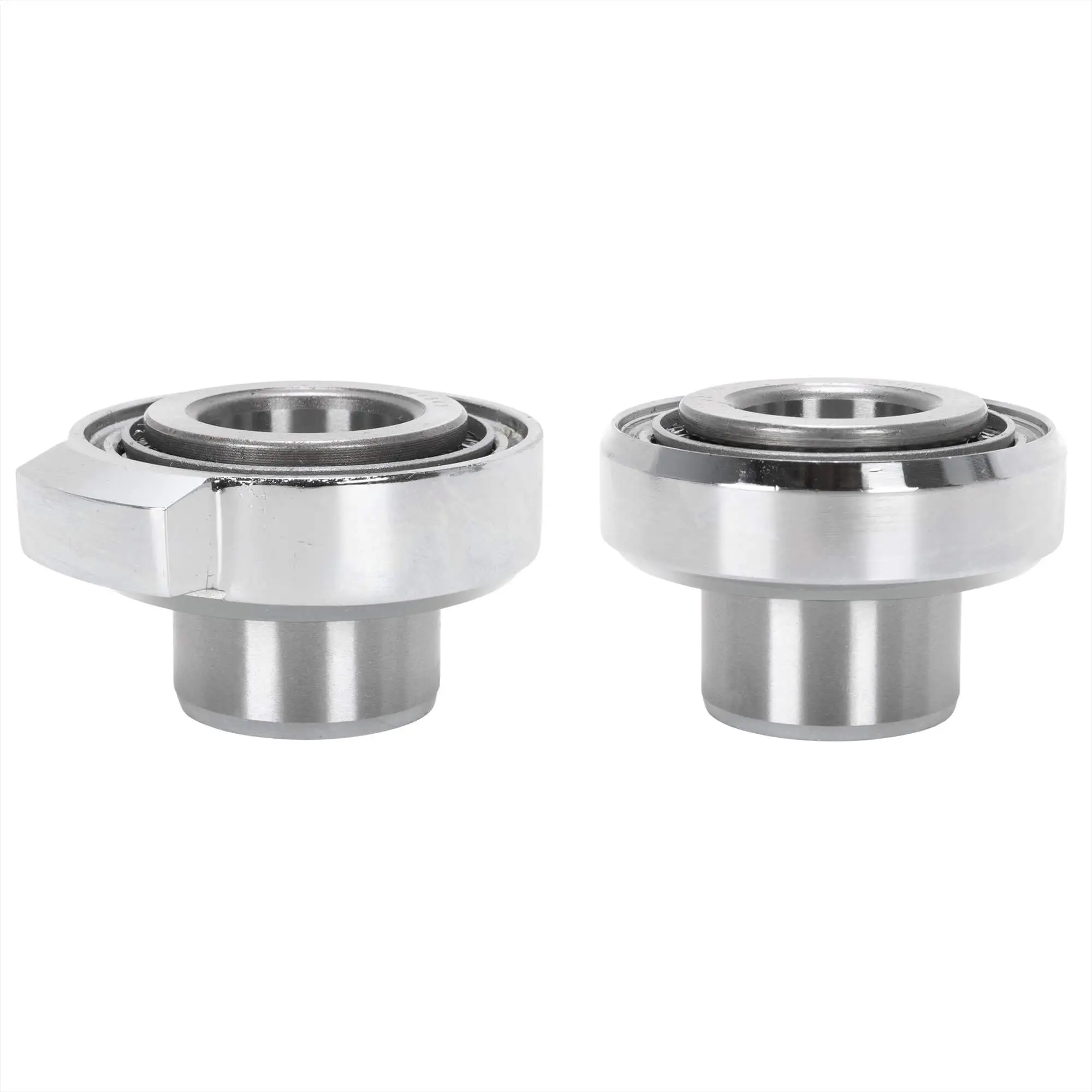 V-Twin Manufacturing Chrome Fork Neck Cup Kit With Fork Stops For Harley-Davidson Big Twins - Image 2