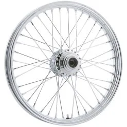 HardDrive American V-Twin Products 21 X 2.15 40 Spoke Chrome Single Disc Front Wheel Fits 1993-99 Harley-Davidson FXDWG/FXST