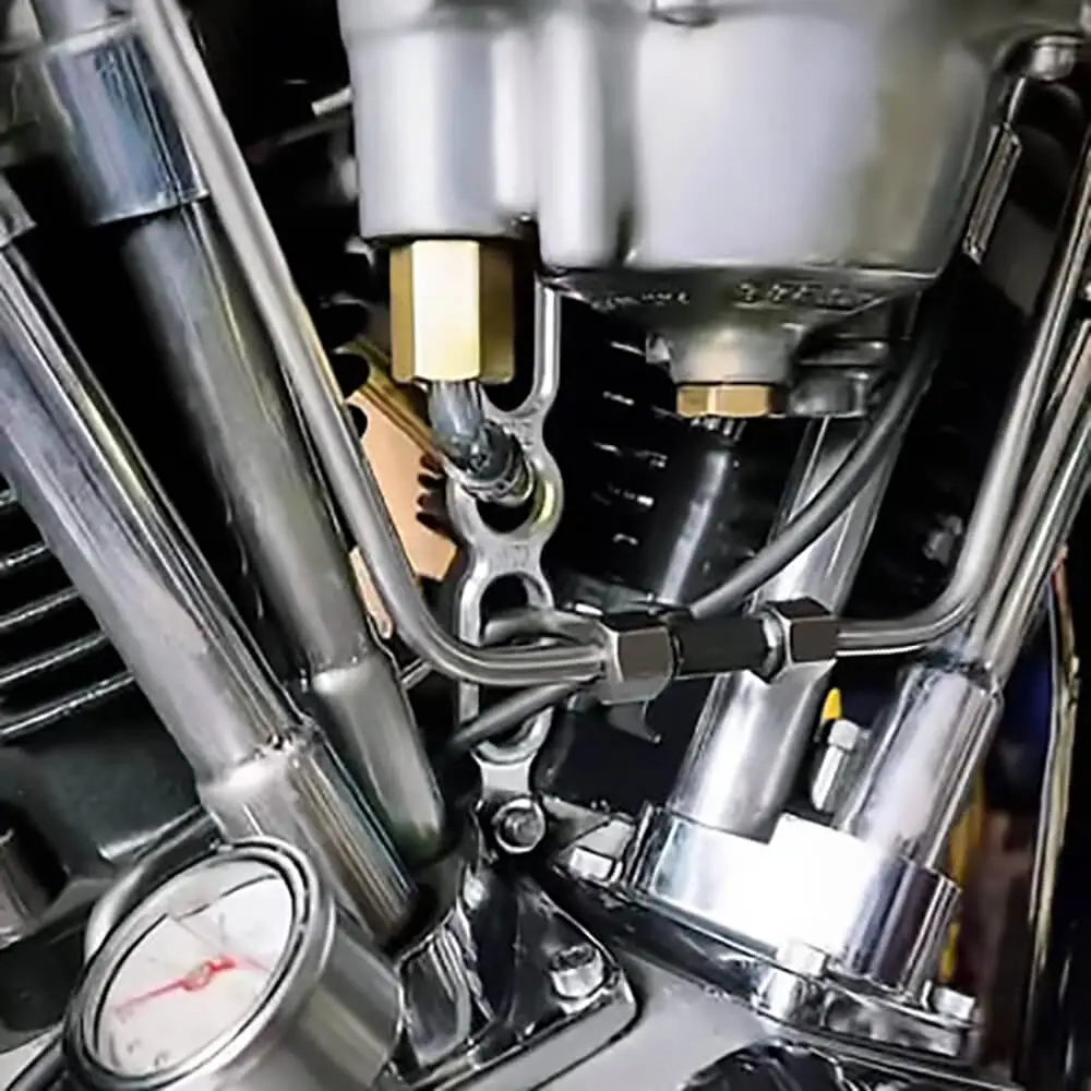 Old-STF Cycle Shovelhead Aluminum Carburetor Intake Support Bracket - Image 6