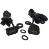 DRAG Specialties LED Handlebar Marker Lights - Black - Amber Lens