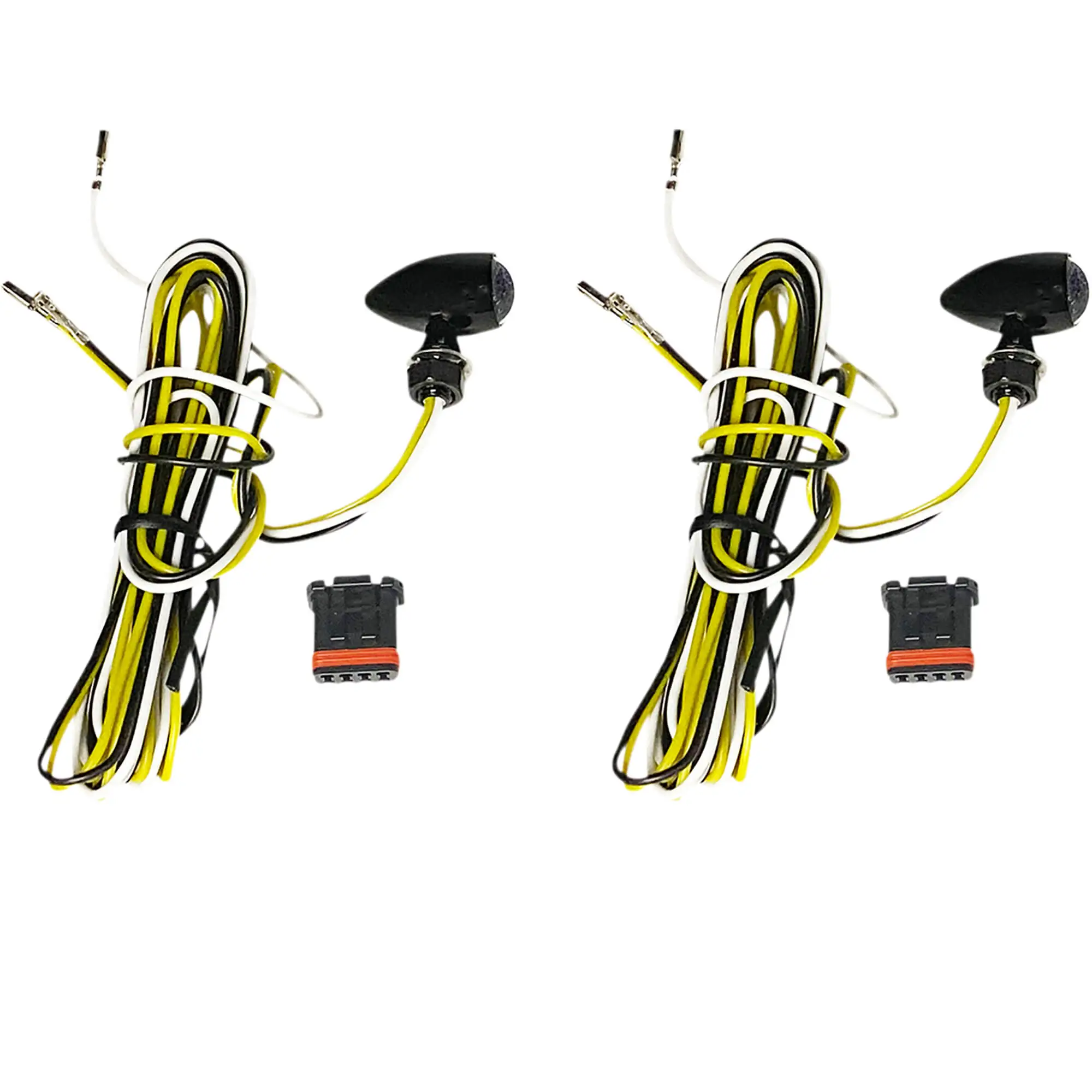 Custom Dynamics Micro Bullet Turn Signals - Black - Dual - Amber/White - Image 2