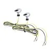 Custom Dynamics Micro Bullet Turn Signals - Chrome - Dual - Amber/White