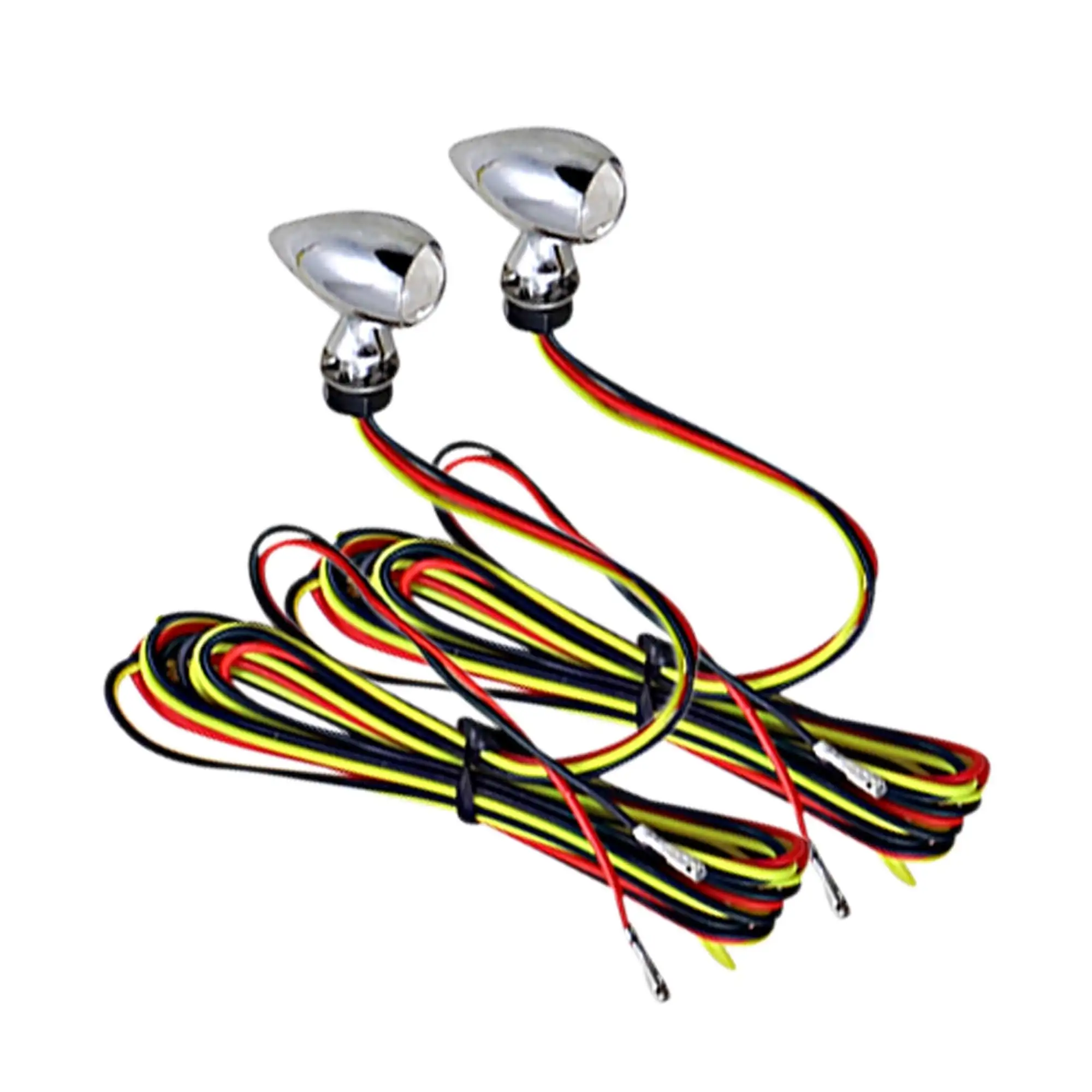 Custom Dynamics Micro Bullet Turn Signals - Chrome - Dual - Amber/Red