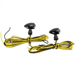 Custom Dynamics Micro Bullet Turn Signals - Black - Amber