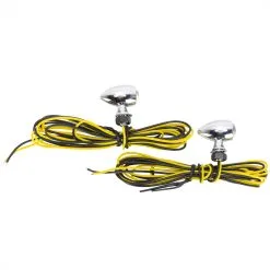 Custom Dynamics Micro Bullet Turn Signals - Chrome - Amber