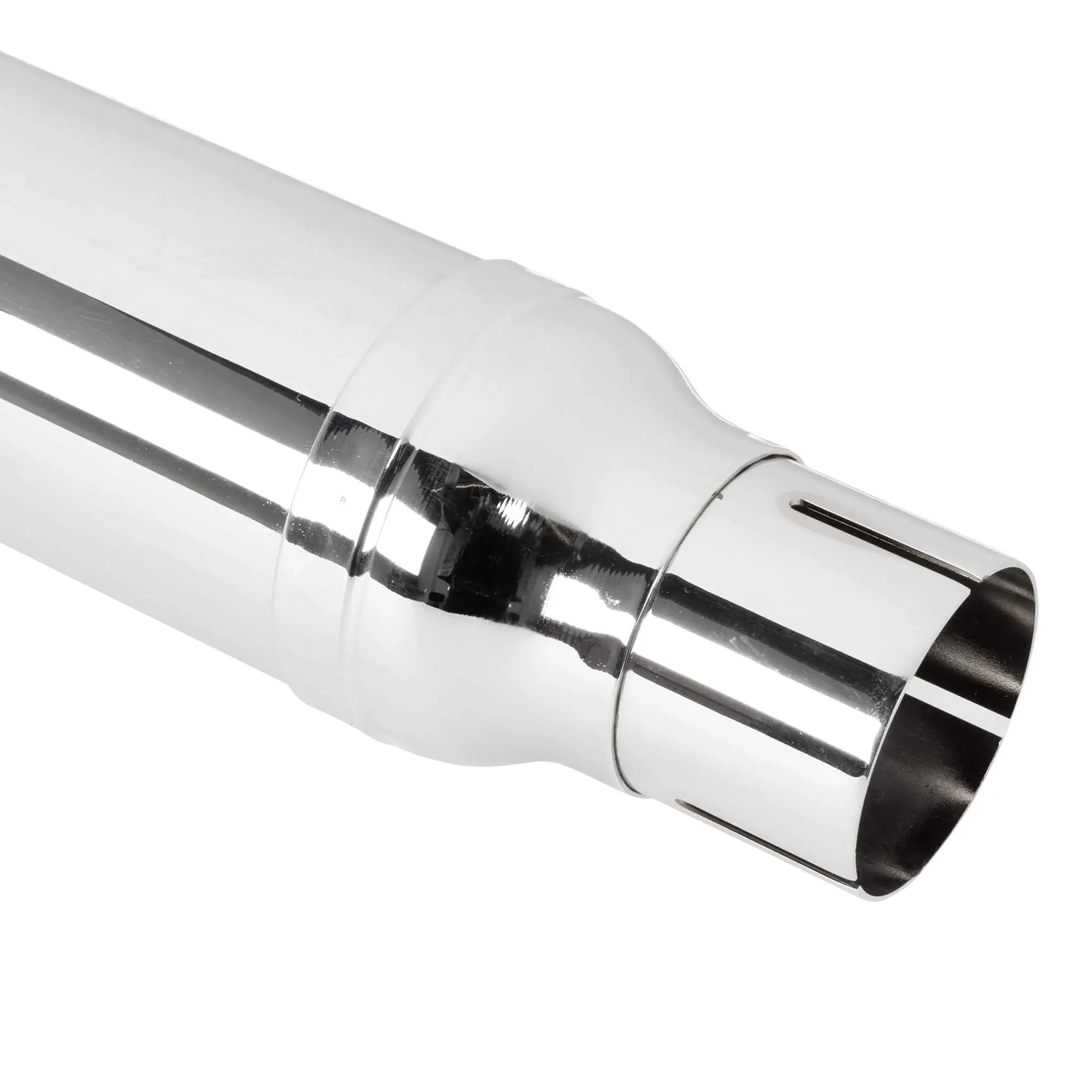 Gasbox 22 Inch Cigar Muffler 1952-1964 Harley-Davidson Sportster XL Models - Chrome - OEM # 65231-52 - Image 2